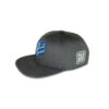 Snapback Hat - Dark Gray with Patch