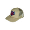 Khaki Trucker Hat with HBB Red Patch