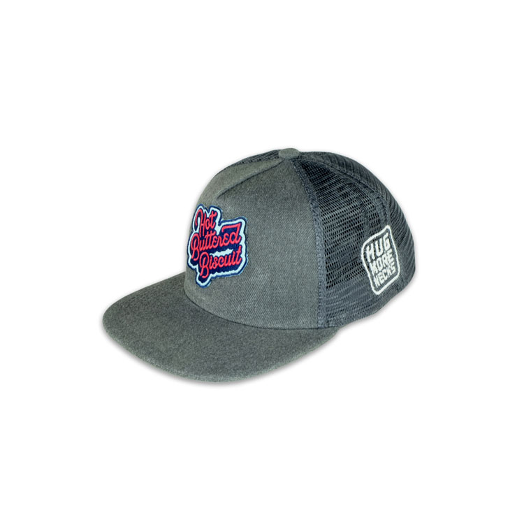 Kids Snapback Hat - Charcoal Gray with Patch