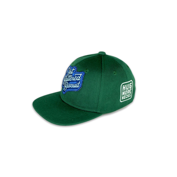 Toddler Snapback Hat - Dark Green with Patch